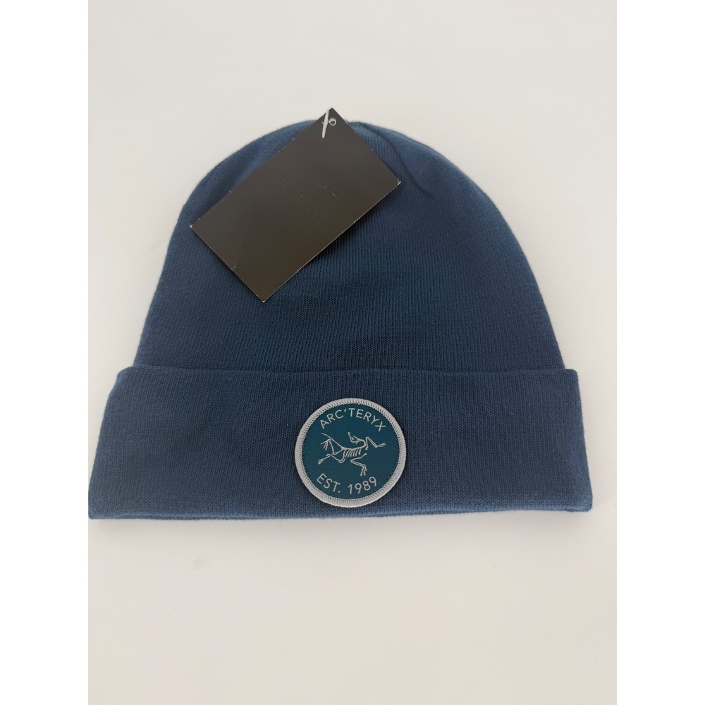 Arcteryx Bird Patch Toque Forcefield Blue Beanie Hat 28134 Mens One Size NWT